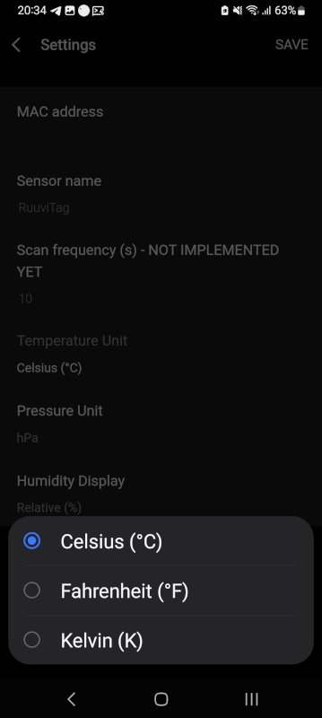 RuuviReader - Environment Monitor · Screenshot 2