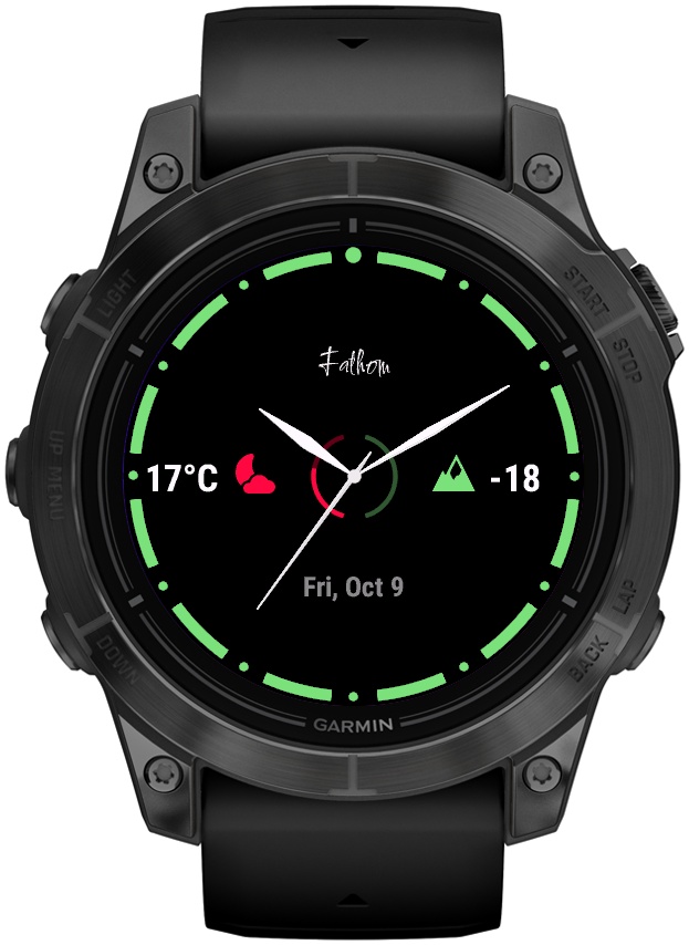 Fathom – Simple Analog Dive Watch Face · Screenshot 4