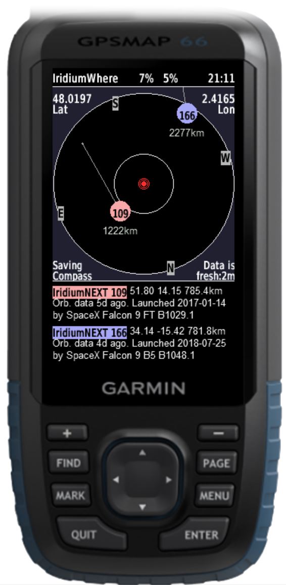 IridiumWhere (for inReach) · Screenshot 1