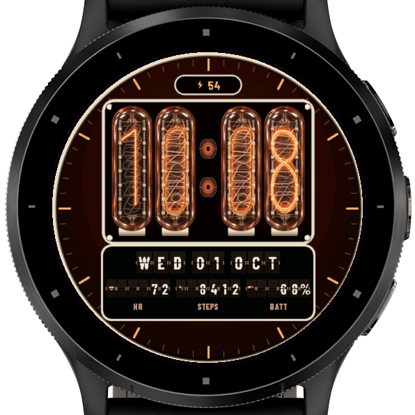 Vacuum Tubes Retro Watch · Screenshot 0