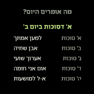 הושענות · Screenshot 3