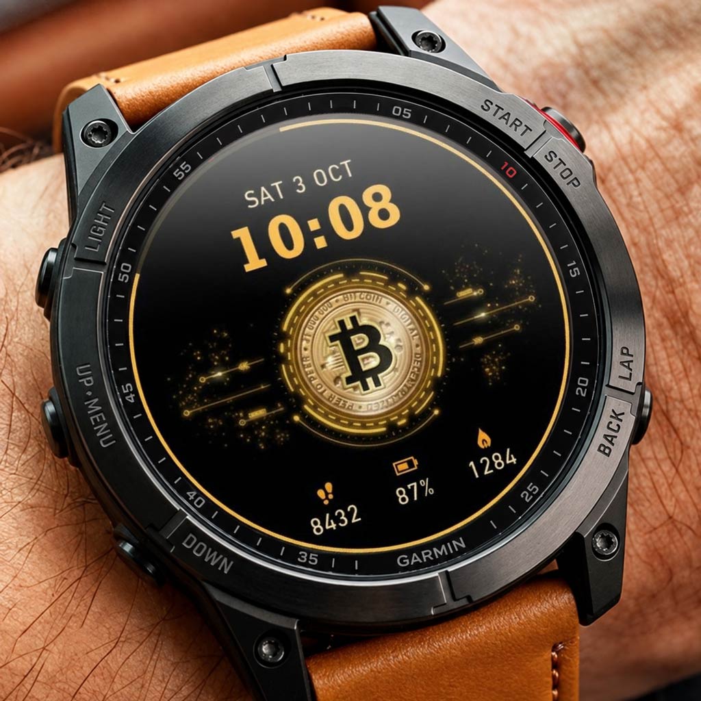 Bitcoin HUD Crypto BTC Live Watch Face · Screenshot 1