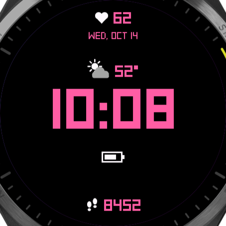 Minimalist Modern Watch Face · Screenshot 1