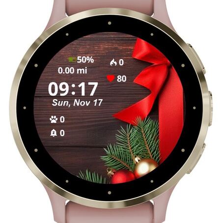 Festive Red Ribbon and Ornaments · Screenshot 0