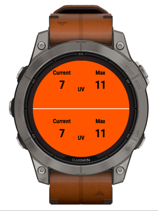 UV Index Data Field · Screenshot 0