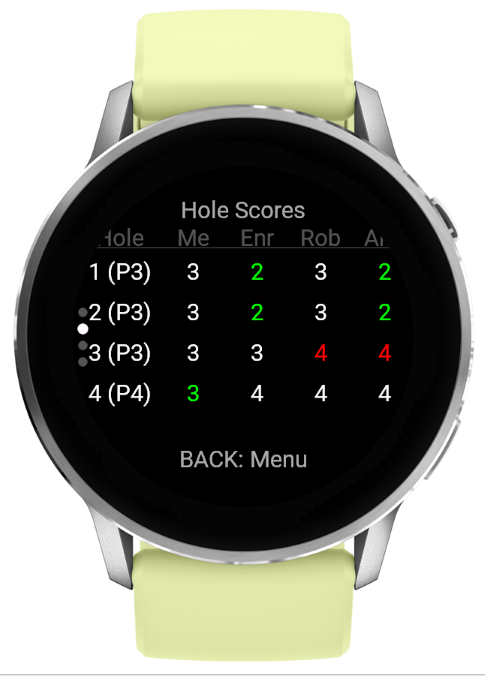 Disc Golf Tracker · Screenshot 2