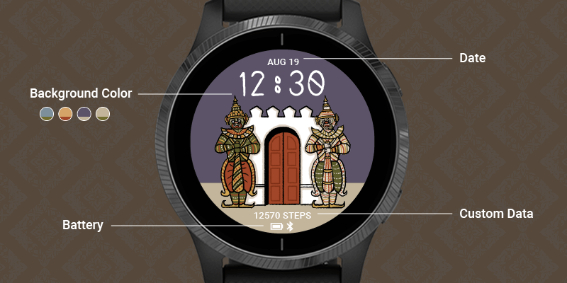 Guardian Demons Garmin watch face