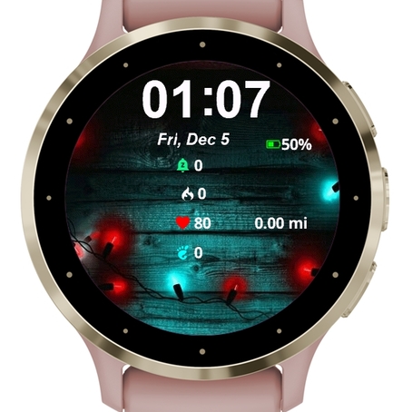 Christmas Lights Wood Background · Screenshot 0