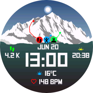 DeathZone Watch Face · Screenshot 0