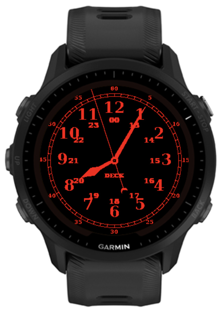 Navy Deck Clock · Screenshot 1