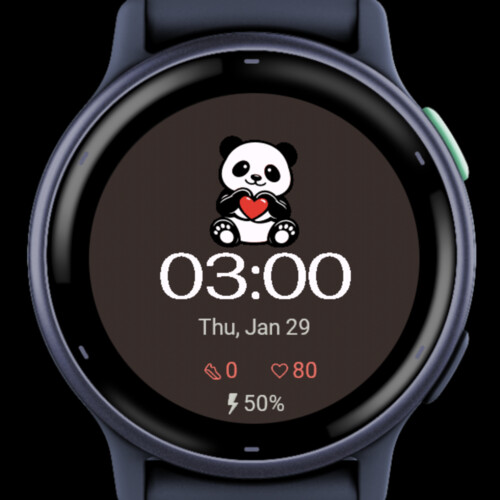 Cute Panda Love – Animated Heart 4