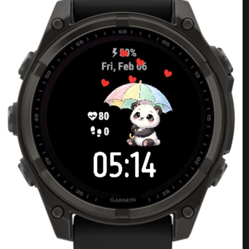Valentine Panda Rain 2