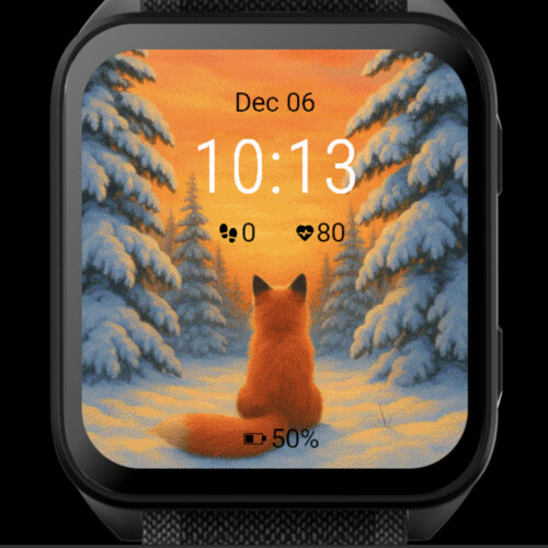 Winter Sunset Fox · Screenshot 1