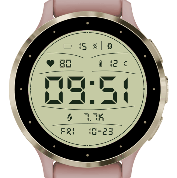 Retro LCD Radial Layout · Screenshot 0