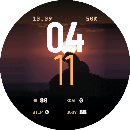 Sundown Lion Data - AMOLED · Screenshot 0