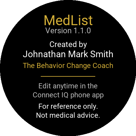 MedList: Med Tracker & Reminders on Wrist · Screenshot 1