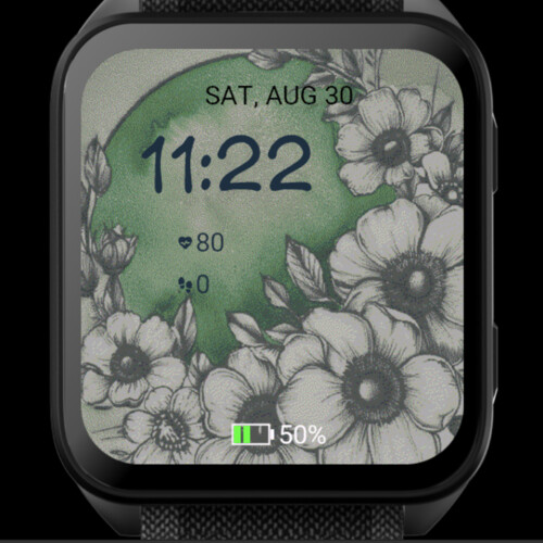 Emerald Garden Flower – Watercolor · Screenshot 0