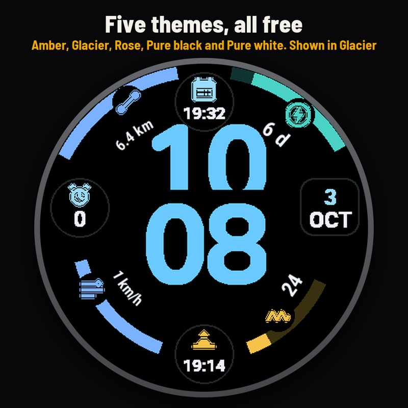 Astra Orbit Free – 数字表盘与天气 · Screenshot 1