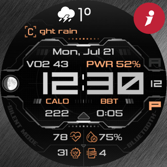 iFacer - O001 - Open Weather Map Data (OWM) · Screenshot 4