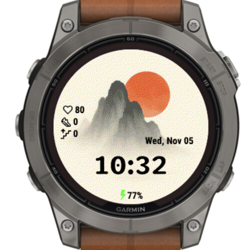Rising Sun over Misty Peaks – Japanese Minimal · Screenshot 2