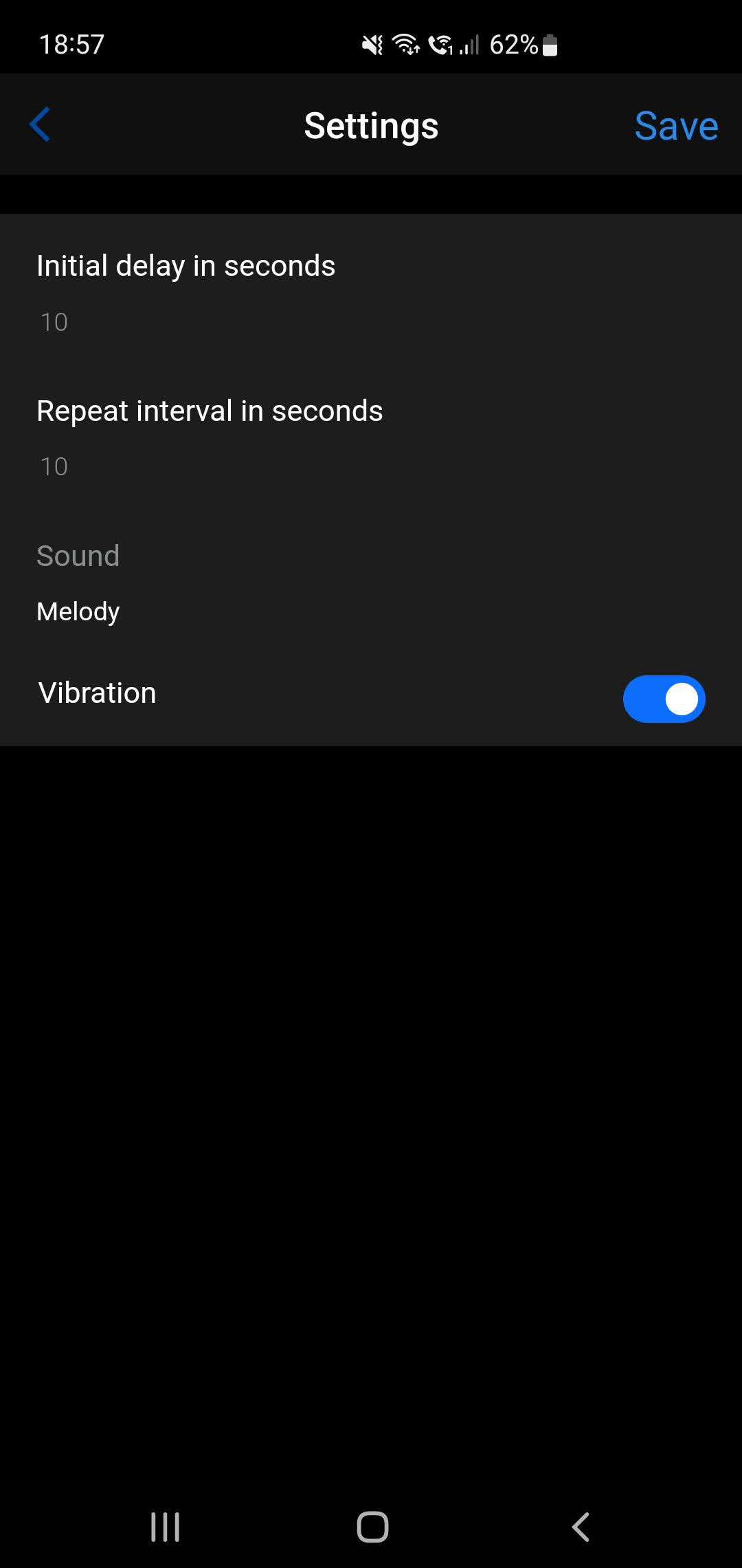 Activity Start Reminder · Screenshot 2