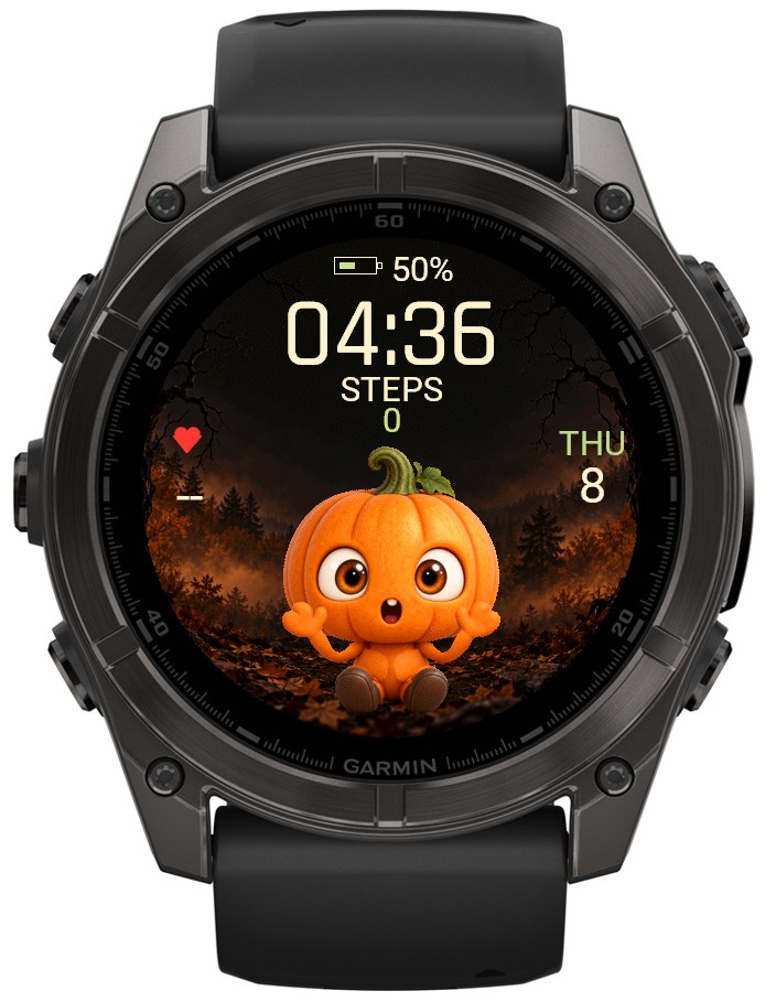 Pumpkin Pal – Animated Halloween Watch Face · Screenshot 2