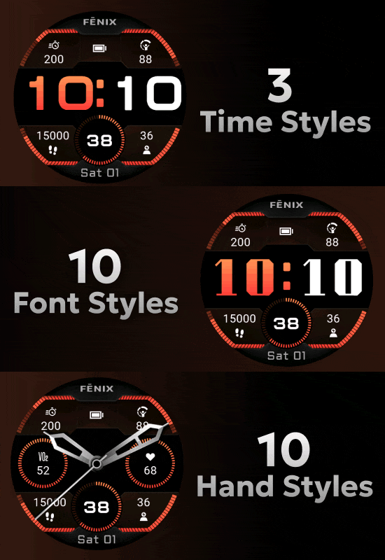 Garmin All Stars – fēnix 9 Cluster watch face for Forerunner 170
