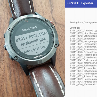 gimporter widget - Import FIT/GPX from Android 3