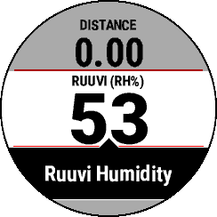 Ruuvi Humidity Data Field · Screenshot 0
