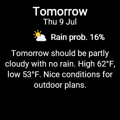 RainPredictor · Screenshot 1