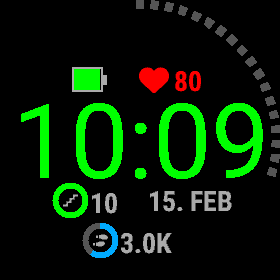 A simple watch face with customizable colors · Screenshot 4