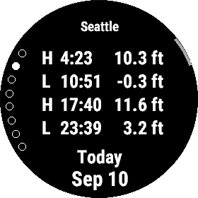 DigiTides Tide Chart · Screenshot 1