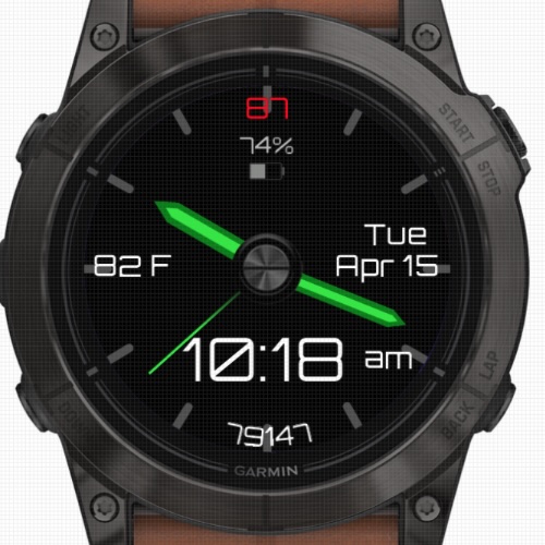 Stratos Touch 3D Green (Garmin Weather) · Screenshot 2