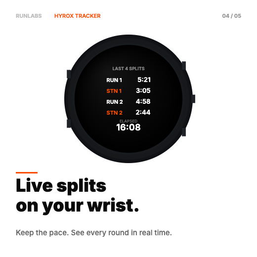 Hyrox Tracker · Screenshot 3