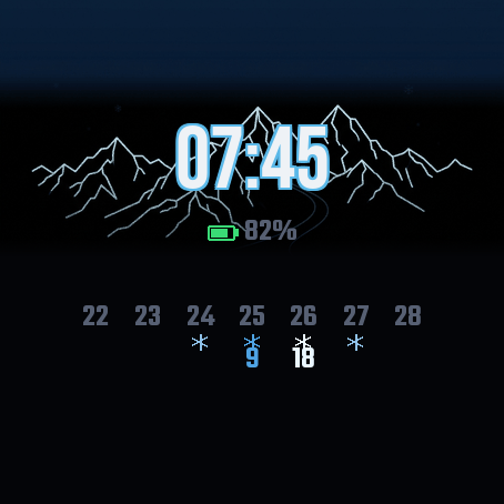 PowderFace — snow forecast on your wrist · Screenshot 0