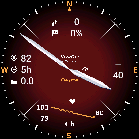Neridian Compass Pro – den analoge urskiven · Skjermbilde 2
