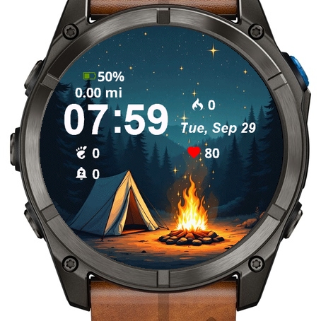 Campfire Tent Woods Night · Screenshot 1