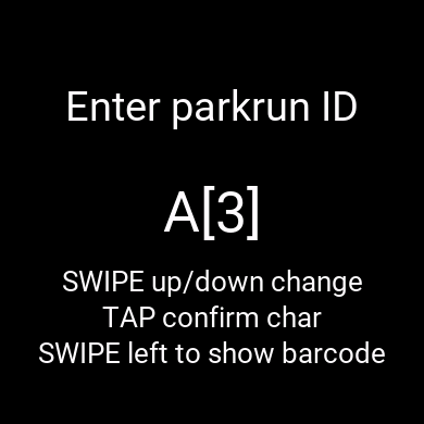 parkrun Barcode · Screenshot 0