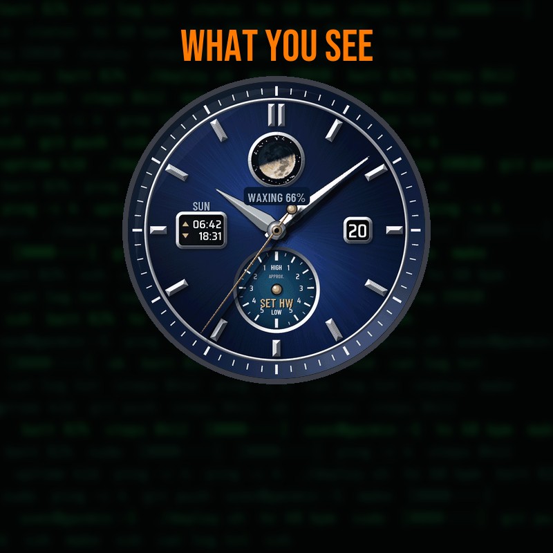 Moon and Tide Dial · Screenshot 1