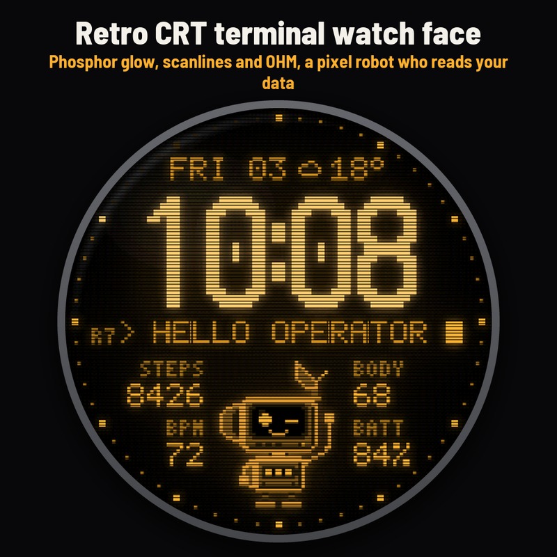 Astra Relay Pro – 复古 CRT 终端与像素机器人 · Screenshot 0