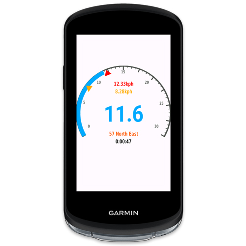 Speedometer GT Data Field: Your speed at a glance! · Screenshot 1