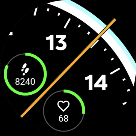 Half Time：放大的模拟表盘 · Screenshot 1