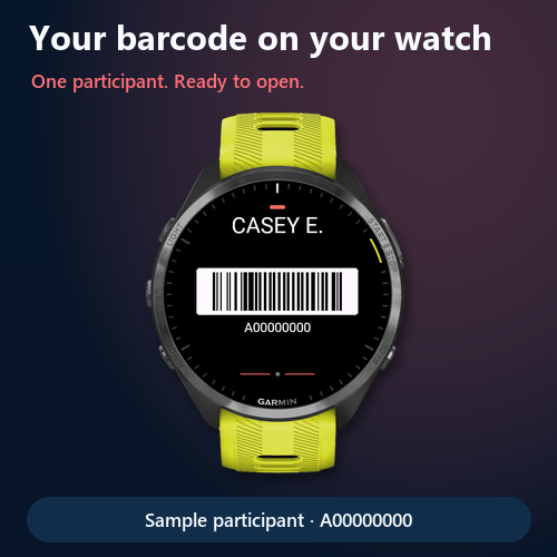 RunCode - Parkrun Barcode · Screenshot 0