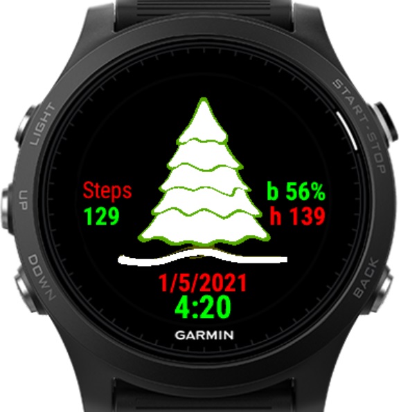 NLF Christmas Tree Watch Face · Screenshot 0