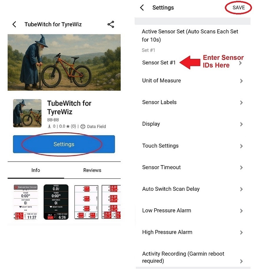 TubeWitch for TyreWiz & AIRMAX · Screenshot 1