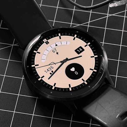 Elegant Beige - Analog Watch Face · Screenshot 2
