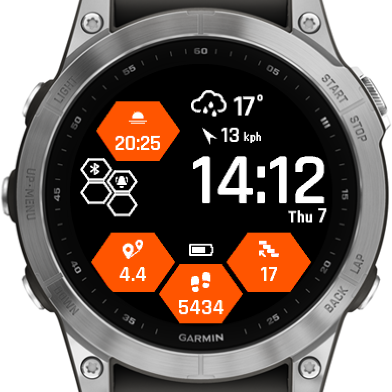 Honeycomb - Weather Watchface · Screenshot 1