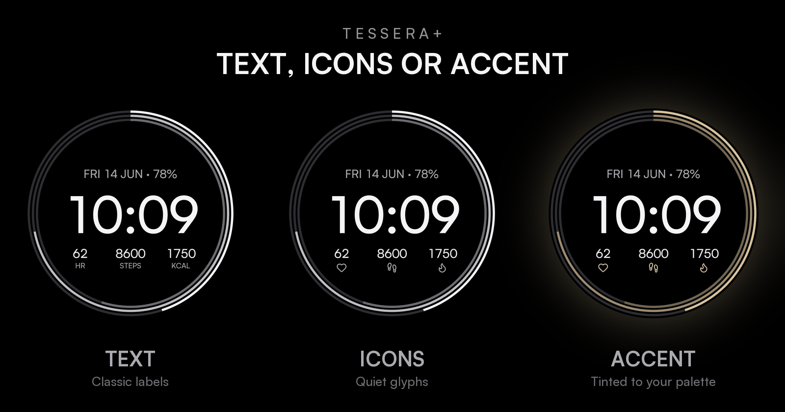 Tessera+ | Minimalist Watch Face · Screenshot 1