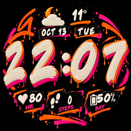 PAINT MARKER - Hand-Lettered Watch Face · Screenshot 0