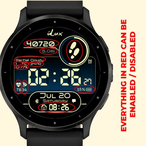 ▶▶WWT - Retro Modern Digital With 24+ UTC Options · Screenshot 1